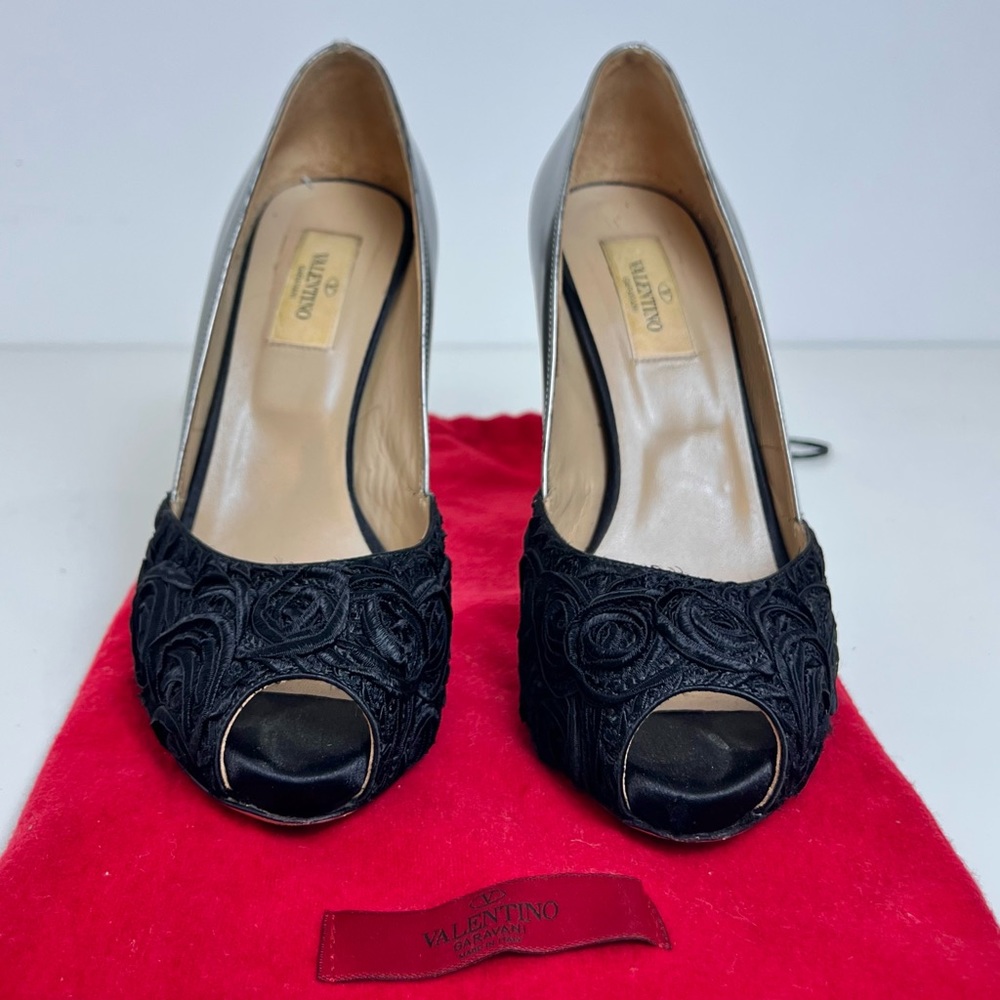 Valentino rose metallic platform stilettos - Picture 4 of 6